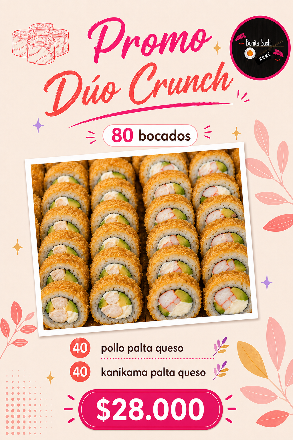 Dúo crunch 80